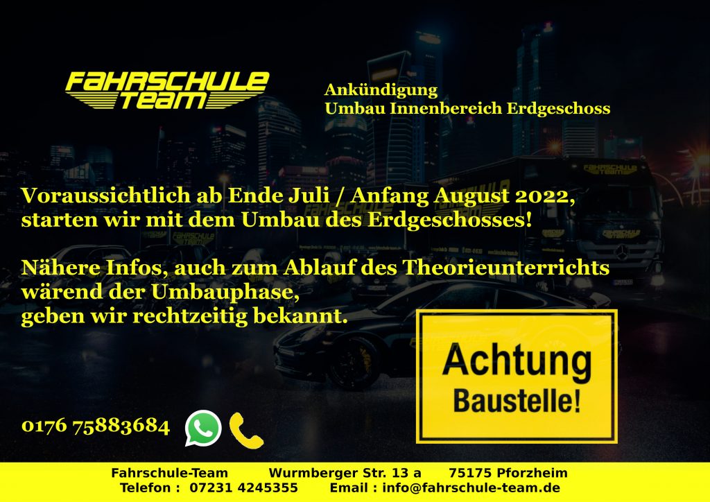 Umbau erdgeschoss