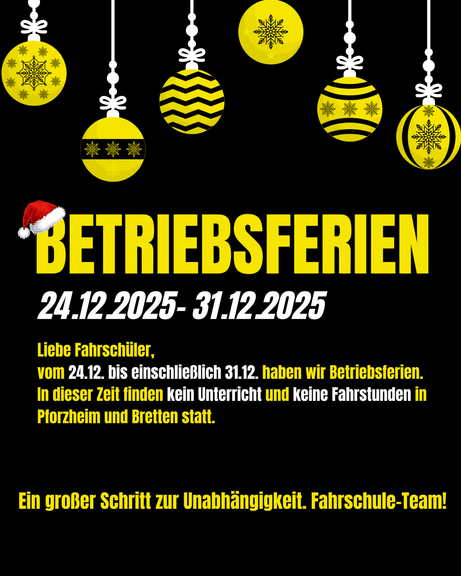 Ein großer Schritt zur Unabhängigkeit. Fahrschule Team!