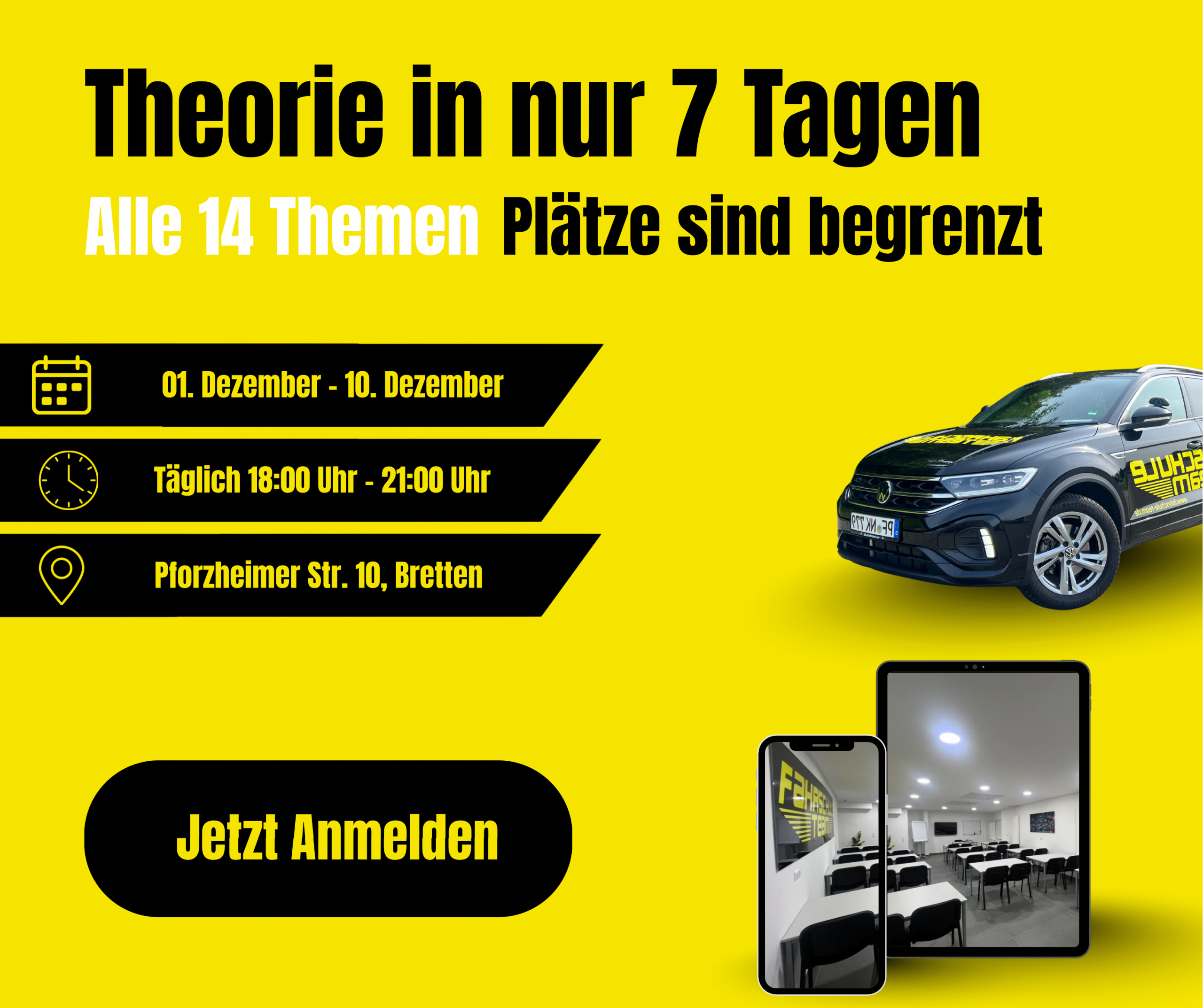 Theorie in nur 7 tagen (facebook post)