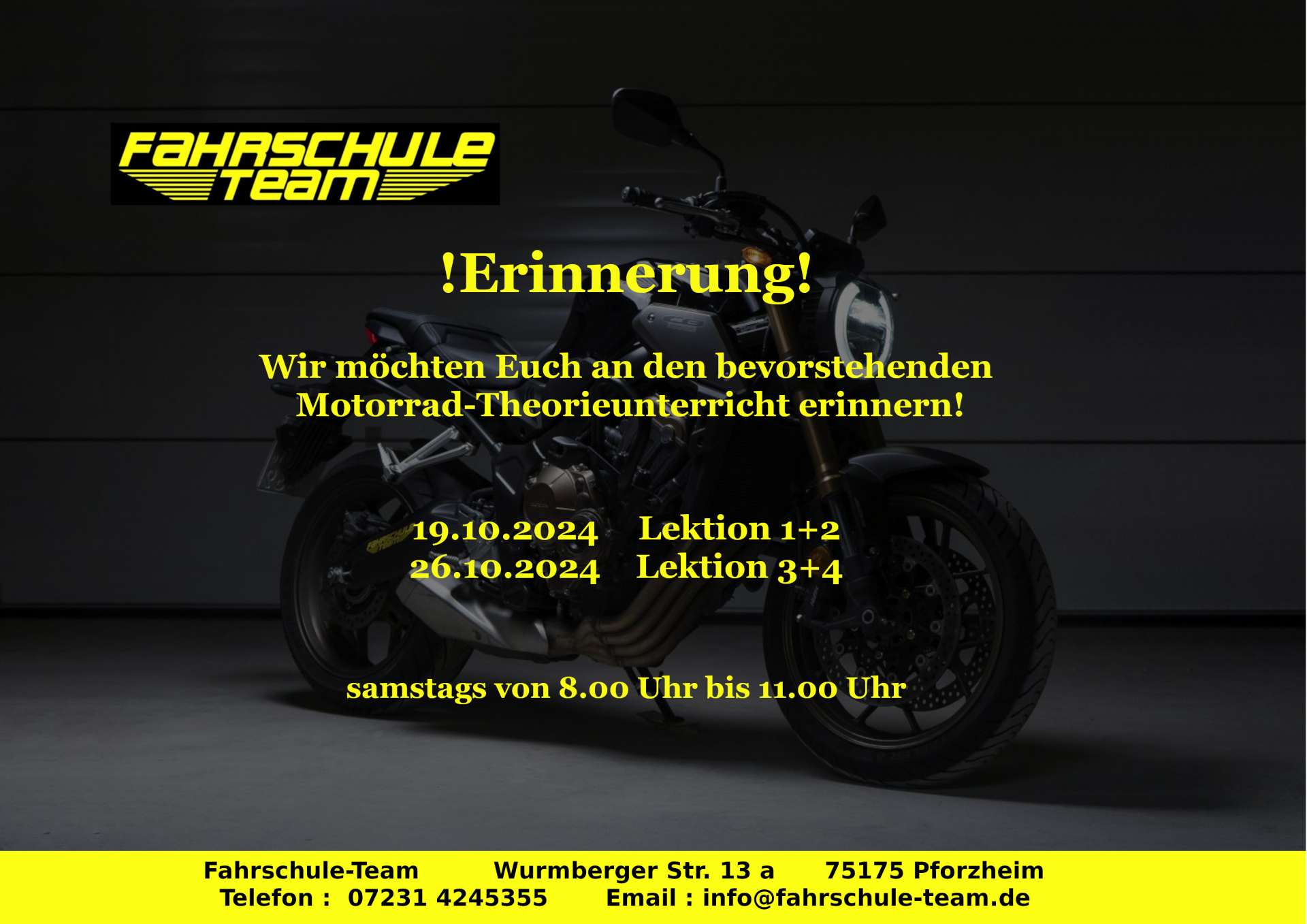 Erinnerung motorrad