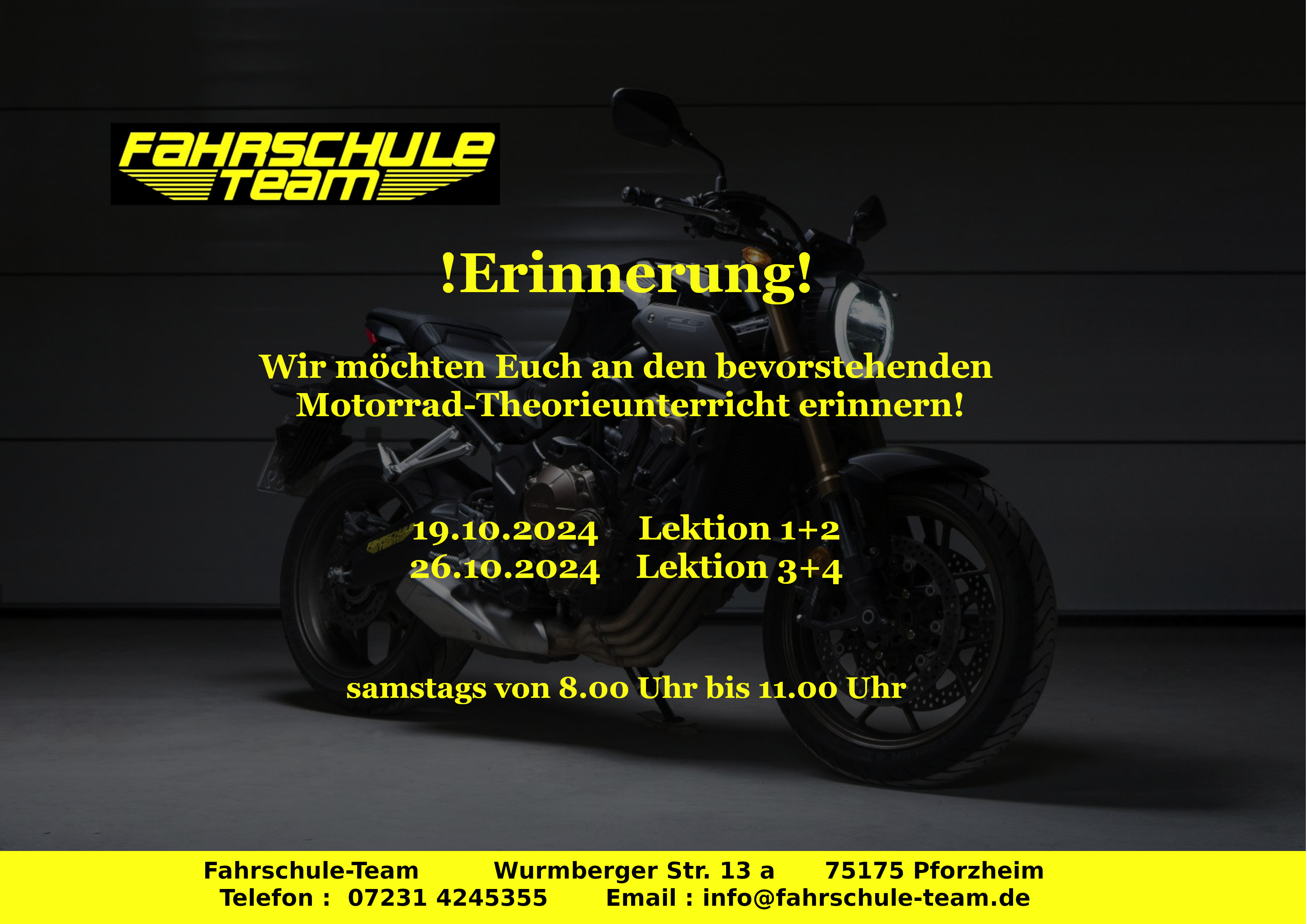 Erinnerung motorrad