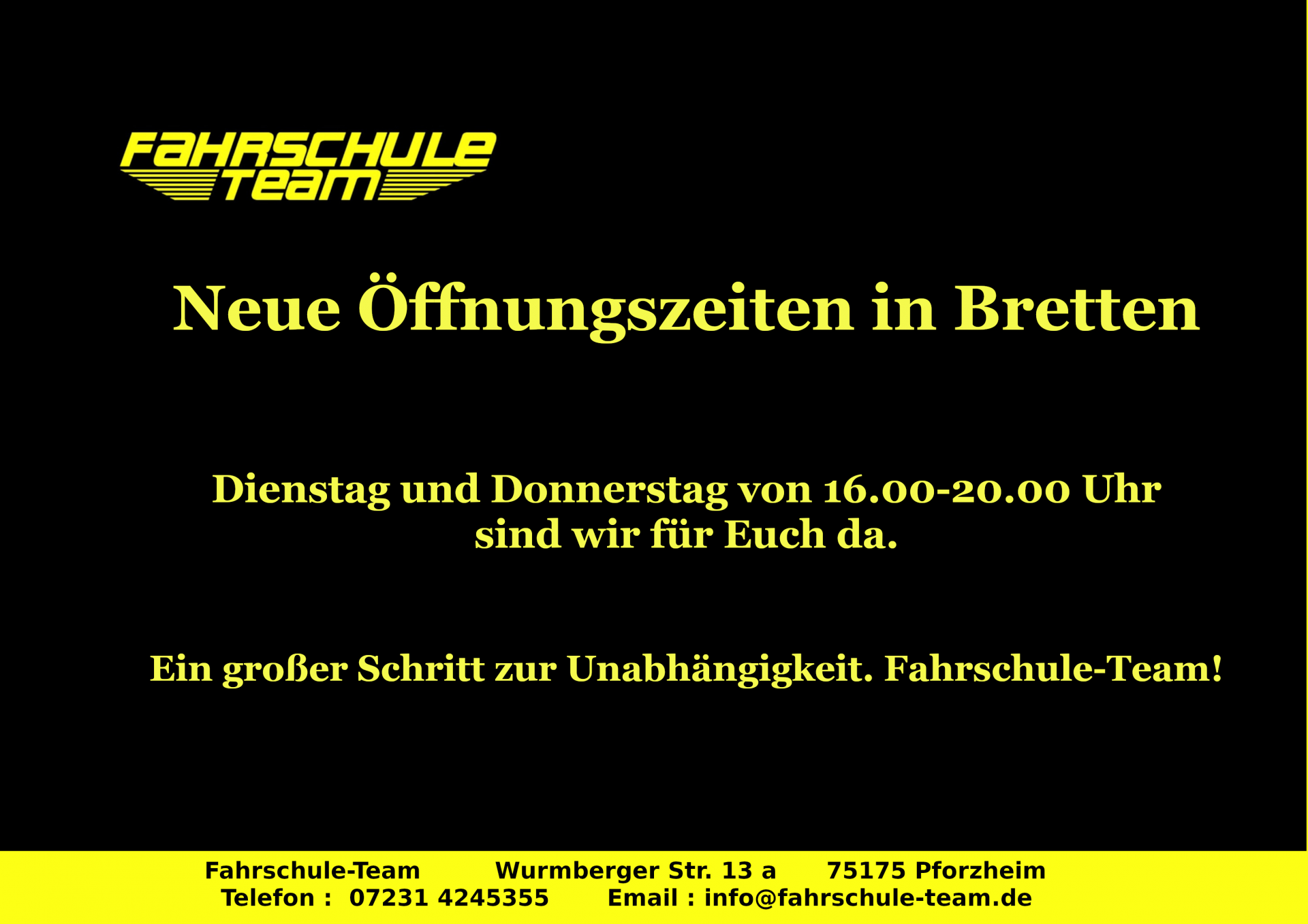 öffnungszeiten